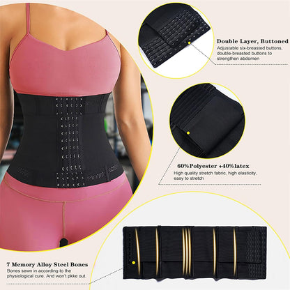 Ceinture de Sudation Serre-Taille Gainant d’Entraînement Ceinture d’Entraînement Raffermissante Femme et Homme Ceinture Abdominale Amincissante Néoprène Waist Trainer